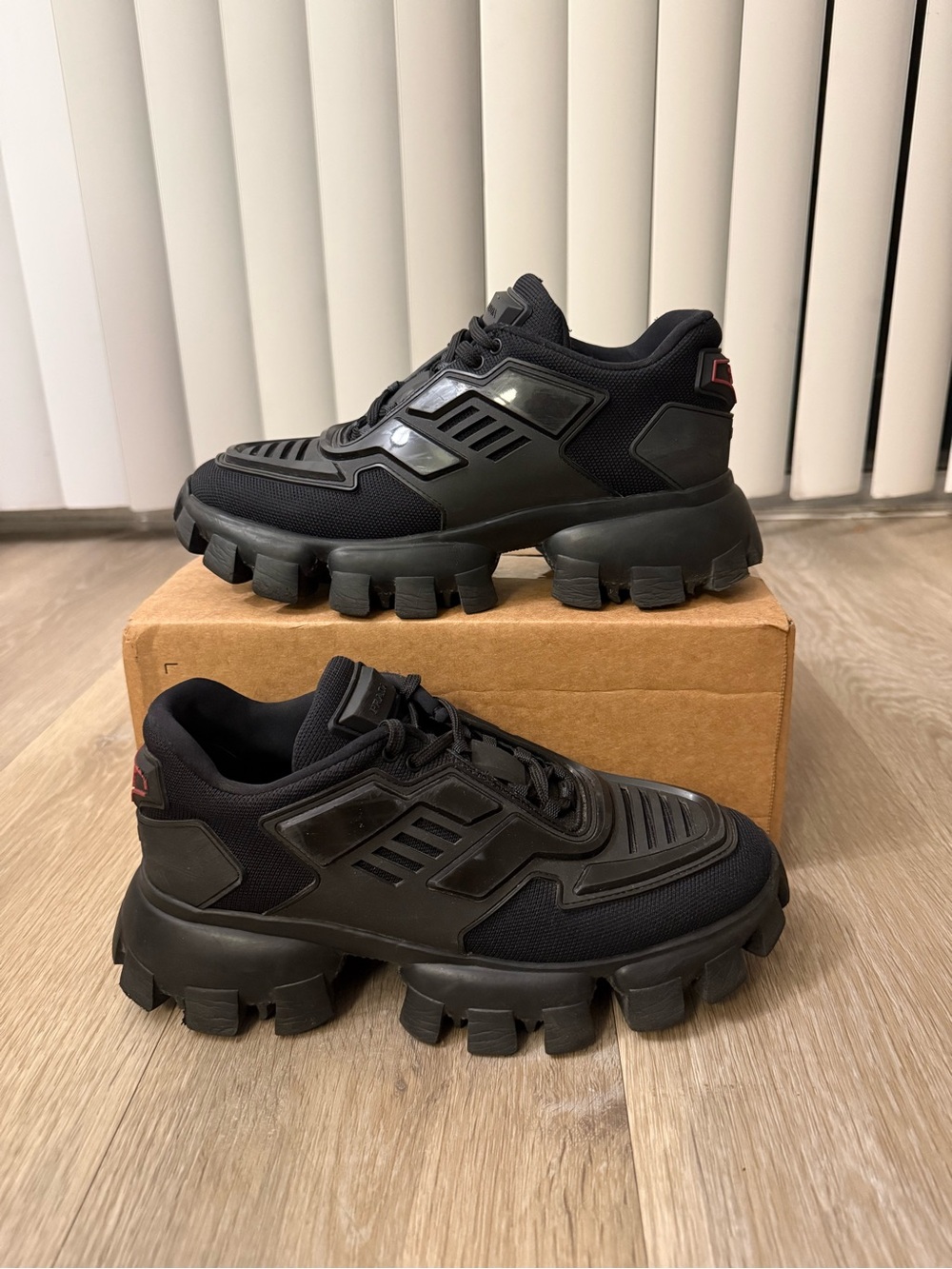 PRADA Cloudbust Thunder Black Sneakers Women’s Size 7.5 / EU 37.5